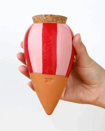 Olla rayures rose & rouge // Pépin