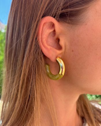 BO créoles Ysée kaki // Atelier Marpo