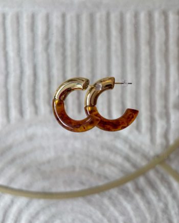 BO créoles Ysée ambre // Atelier Marpo