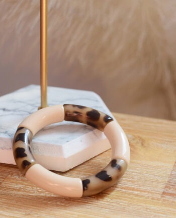Bracelet Mina Neige léopard // Atelier Marpo