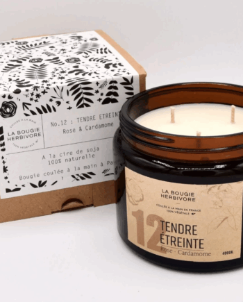 Bougie Tendre Etreinte 400g // La Bougie Herbivore