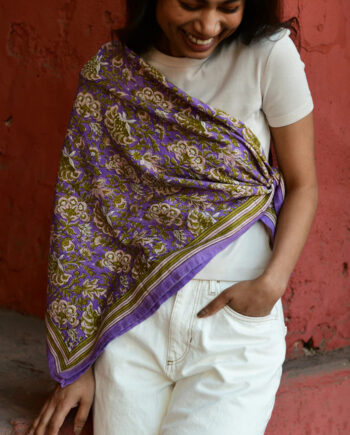 Grand foulard CONSTANTINE Lilas // BYZANTINE APW