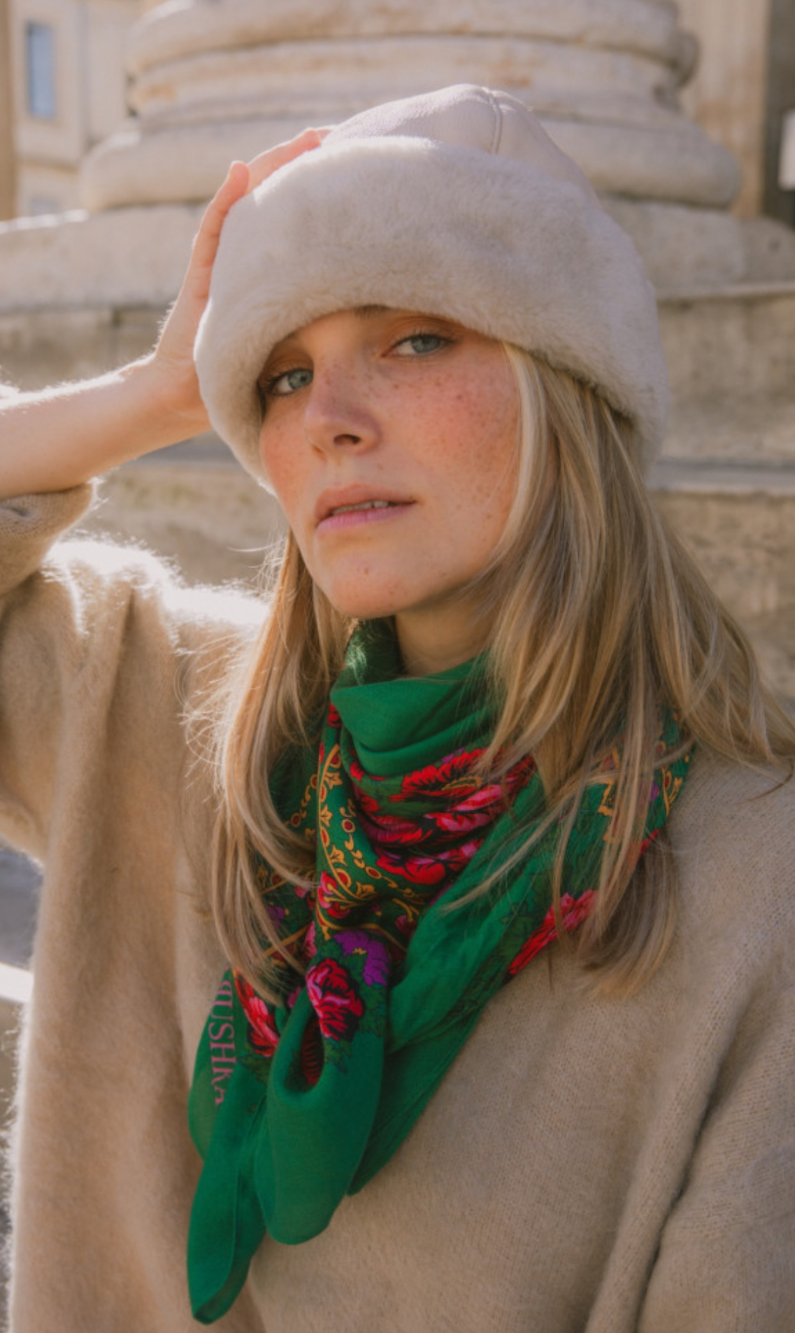 Foulard Grand Slave Vert // Marushka