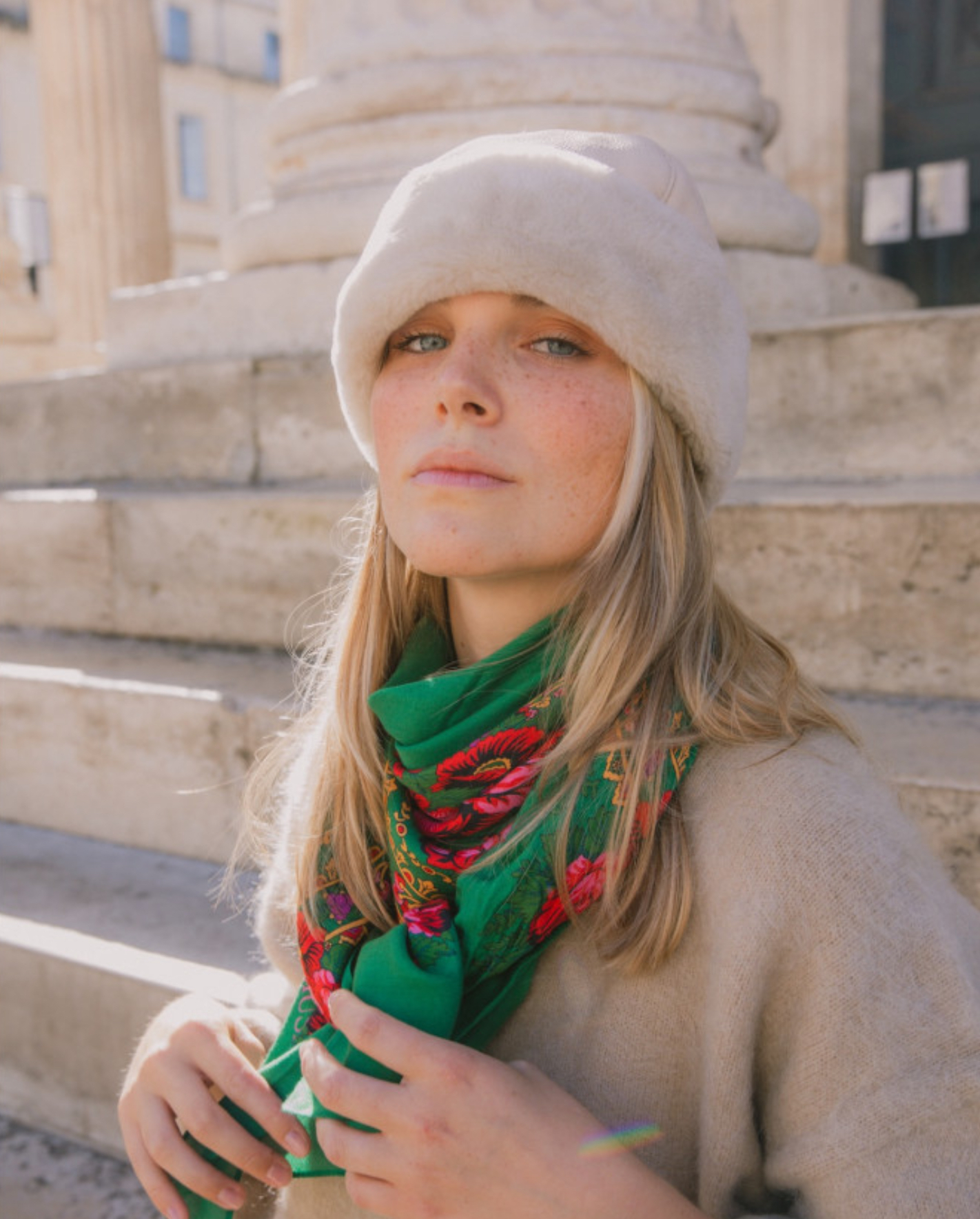 Foulard Grand Slave Vert // Marushka