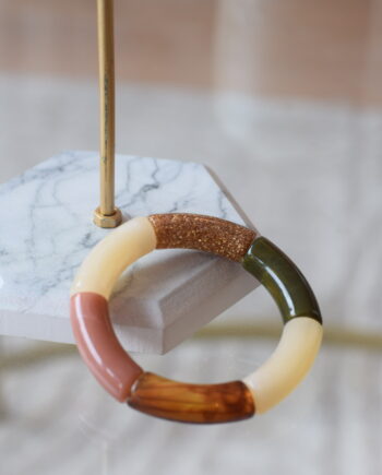 Bracelet Mina Glitter Green & Pink // Atelier Marpo