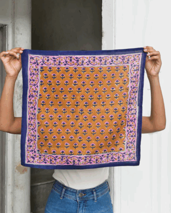 Petit foulard SÉLÉNÉ Fauve // BYZANTINE APW