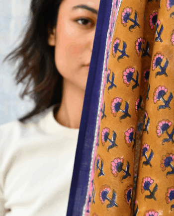 Grand foulard SÉLÉNÉ Fauve // BYZANTINE APW