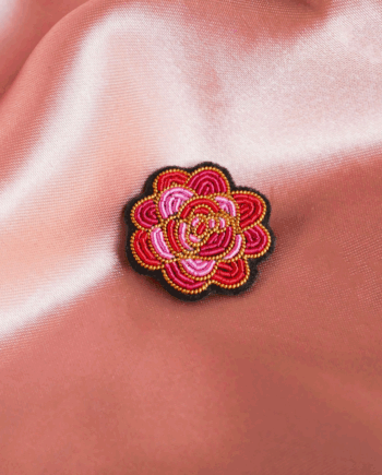 Broche Rose // La Malicieuse