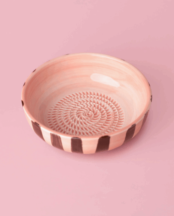 Assiette à râper rose & marron // Tierra Cocida