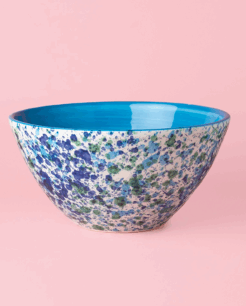 Grand saladier bleu // Tierra Cocida