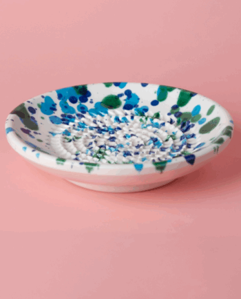 Assiette à râper bleu // Tierra Cocida