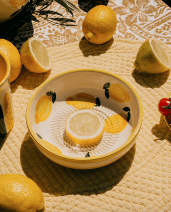 Assiette à râper creuse Lemon // Tierra Cocida